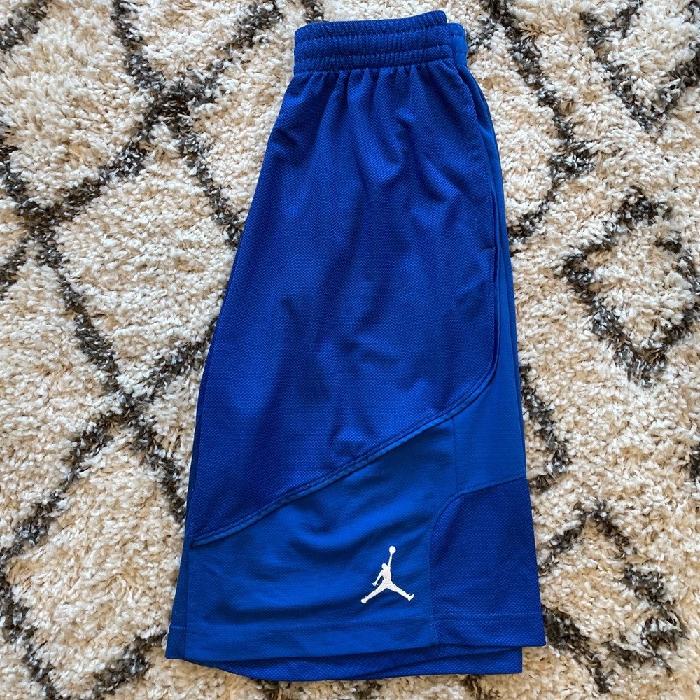 Blue Air Jordan athletic shorts